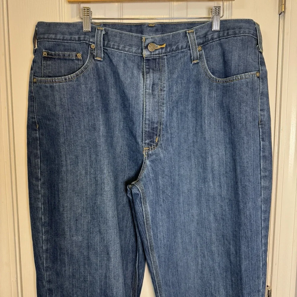 Carhartt Jeans Men's‎ 40x34 Blue Denim Relaxed Fit Straight Outdoor Workwear
